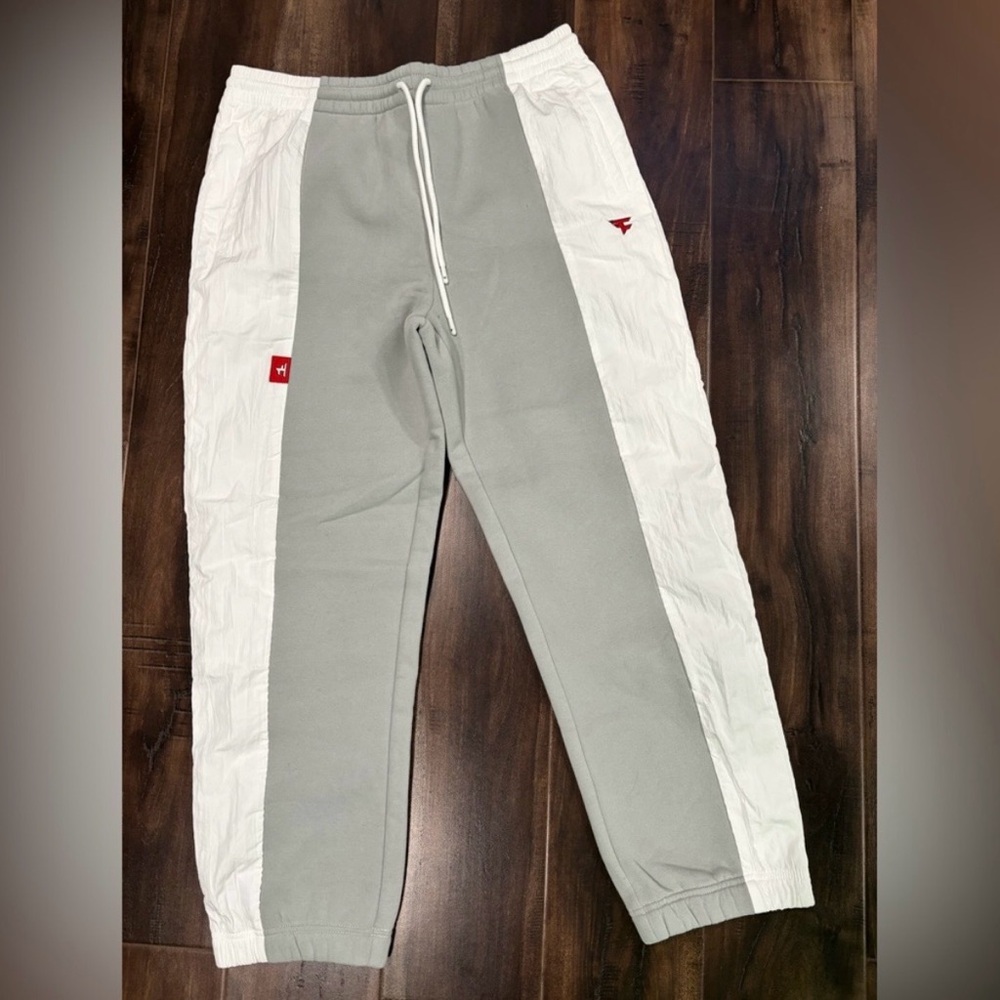 Faze Men's Gray and White Track Pants New